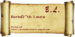 Borbáth Laura névjegykártya